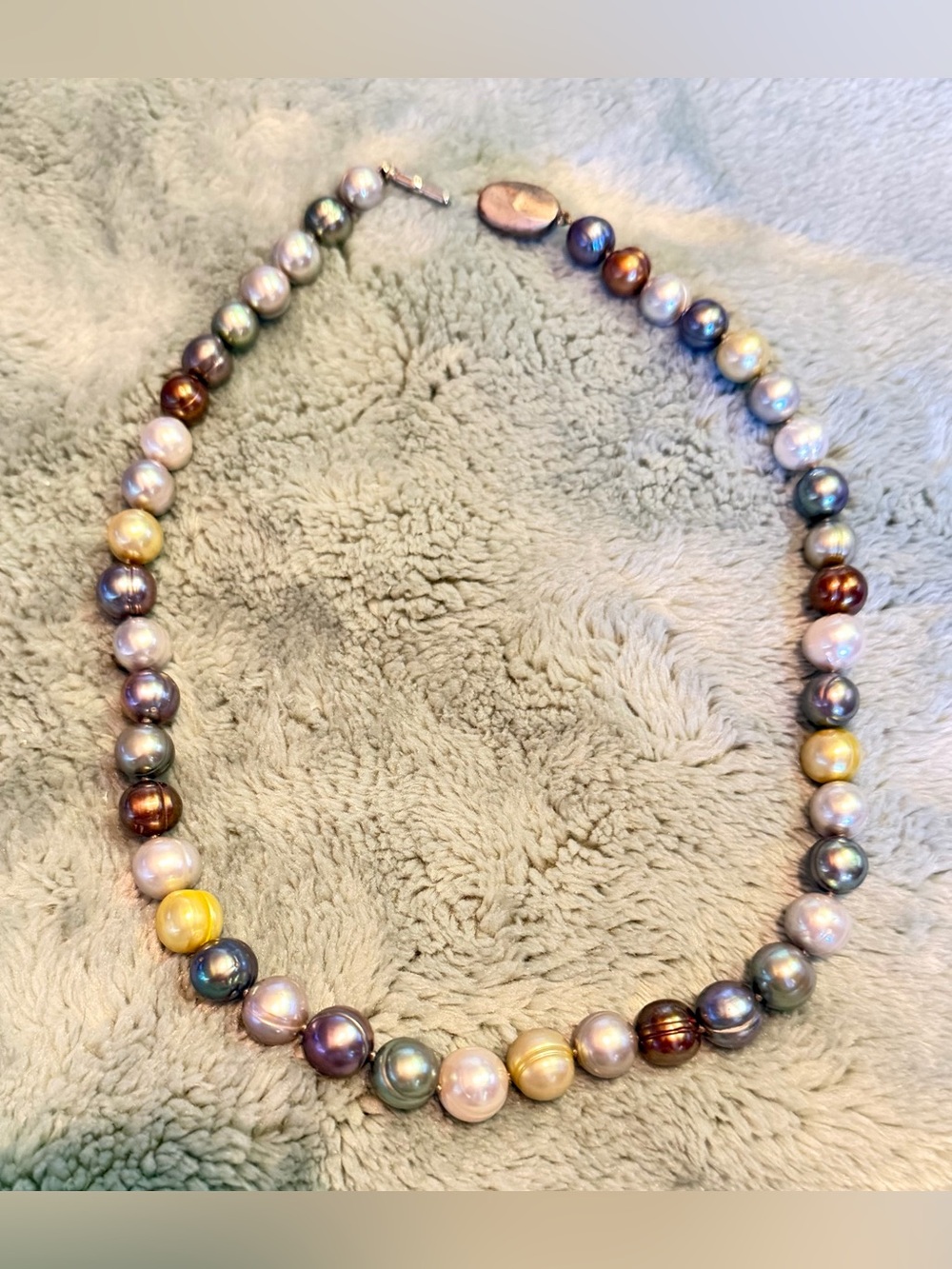 Honora Multicolor Cultured Freshwater Pearl Necklace 16" Sterling Silver 925